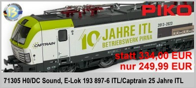 Piko 71305 H0 DC digital und Sound, E-Lok 193 897-6 ITL/Captrain 25 Jahre ITL