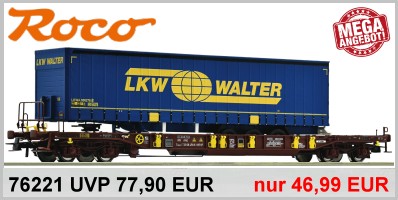 Roco 76221 H0 Taschenwagen T3 der AAE LKW Walter