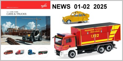 Herpa Herpa - H0 / 1:87 - Neuheiten - Januar/Februar - 2025